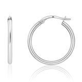 2MM Tube Classic Hoops in 14K Gold