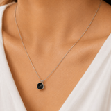 6mm Cushion Gemstone Pendant with 18" Chain