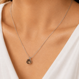 6mm Cushion Gemstone Pendant with 18" Chain