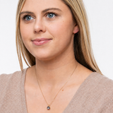 14K Gold 8mm Cushion Cut Birthstone Pendant Necklace