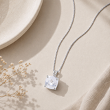 14K Gold 8mm Cushion Cut Birthstone Pendant Necklace