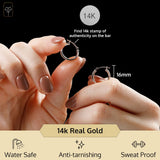 2MM Tube Classic Hoops in 14K Gold