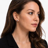14K Gold 8mm Cushion Cut Gemstone Stud Earrings