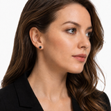 14K Gold 8mm Cushion Cut Gemstone Stud Earrings