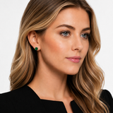 8mm Cushion Cut Gemstone Earrings in 925 Silver