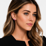 14K Gold 8mm Cushion Cut Gemstone Stud Earrings