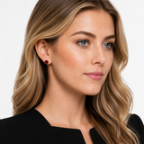 14K Gold 8mm Cushion Cut Gemstone Stud Earrings