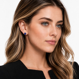 14K Gold 8mm Cushion Cut Gemstone Stud Earrings