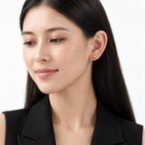 Unisex 14K Yellow Gold Ball Stud Earrings