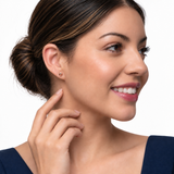 Unisex 14K Rose Gold Ball Stud Earrings