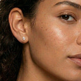 Pear-Cut Cubic Zirconia Studs in Solid 14K Gold