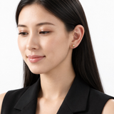 Unisex 14K Yellow Gold Ball Stud Earrings