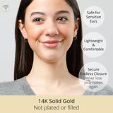 1.5MM Endless Hoops in 14K Yellow Gold
