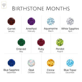 Classic 6mm Gemstone Round Stud Earrings in 14K Gold