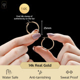 2MM Tube Classic Hoops in 14K Gold