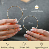 2MM Tube Endless Hoops in 14K Yellow Gold
