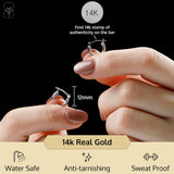 2MM Tube Classic Hoops in 14K Gold