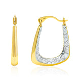 Balance Two-Tone Hoops in 14k Gold