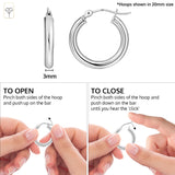 3MM Tube Classic Hoops in 14K Gold