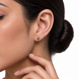 Unisex 14K Yellow Gold Ball Stud Earrings