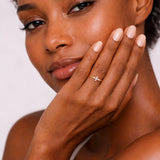 Classic Cross CZ Gold Ring in 10K Gold