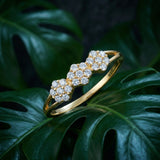 Flower Ring in 10K Gold