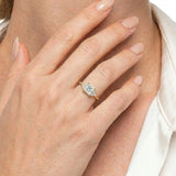 2 Carat Princess Cut CZ Ring in 10K Gold