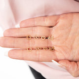 Crescent Stud in 14k Gold