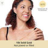 Golden Dew Lab Diamond Multi Station Necklace in 10k Gold