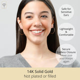 1.5MM Endless Hoops in 14K Yellow Gold