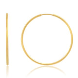 1.5MM Endless Hoops in 14K Yellow Gold