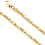 Siena 2.3mm Two-Tone Mariner Chain in 14k Gold
