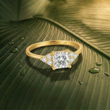 2 Carat Princess Cut CZ Ring in 10K Gold