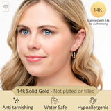 Balance Two-Tone Hoops in 14k Gold