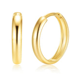 Bold 3mm Click-Top Hoops in 10k Gold