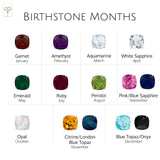 Cushion-Cut Solitaire Gemstone Studs in 14k Gold