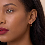 18MM Round Hoops with Diamond-Cut Finish in 14k Gold
