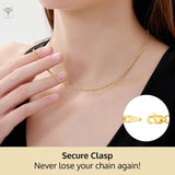 Siena 2.3mm Two-Tone Mariner Chain in 14k Gold