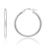 2MM Tube Classic Hoops in 14K Gold