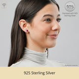 Cushion-Cut Solitaire Gemstone Studs in 14k Gold
