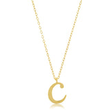 Miniature Initial Necklace in 10k Gold
