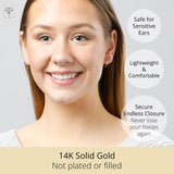 1.5MM Endless Hoops in 14K Yellow Gold