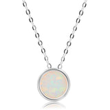 Solitaire Bezel Set Gemstone Pendant in 14k Gold