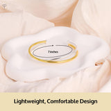 MAX + STONE 925 Sterling Silver Two Tone Bracelets for Women | 7 Inch Size | Hypoallergenic & Anti Tarnishing | 18K Gold Plated Bangle Bracelet for Women