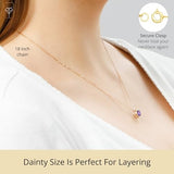 Solitaire Bezel Set Gemstone Pendant in 14k Gold