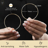 2MM Tube Endless Hoops in 14K Yellow Gold