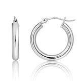 3MM Tube Classic Hoops in 14K Gold