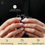 1MM Tube Endless Hoops in 14K Yellow Gold