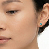 Classic 6mm Round Stud Earrings in 14K Gold