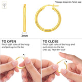 2MM Tube Classic Hoops in 14K Gold
